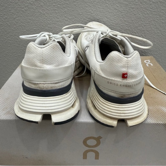 On Running Womens Size 8 Sneakers Cloudnova Form White Athletic Shoes - Picture 3 of 11